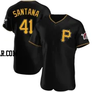 Carlos Santana Men's Pittsburgh Pirates Black Authentic Alternate Jersey