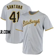 Carlos Santana Men's Pittsburgh Pirates Gray Replica Road Jersey