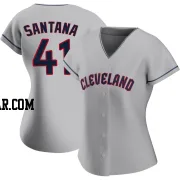 Carlos Santana Women's Cleveland Guardians Gray Authentic Road Jersey