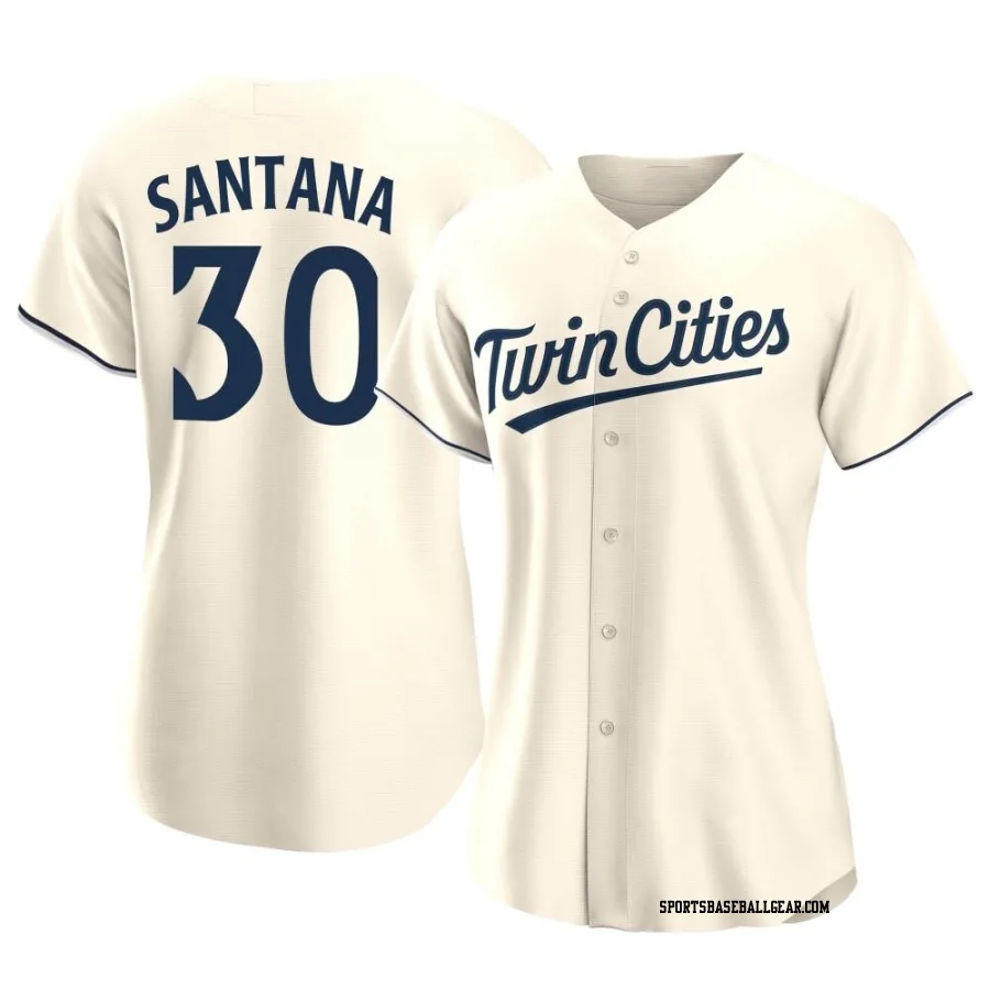 Carlos Santana Women's Minnesota Twins Cream Replica Alternate Jersey