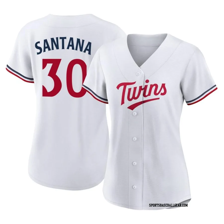 Carlos Santana Women's Minnesota Twins White Authentic Home Jersey