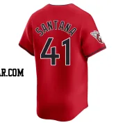 Carlos Santana Youth Cleveland Guardians Red Limited Alternate Jersey