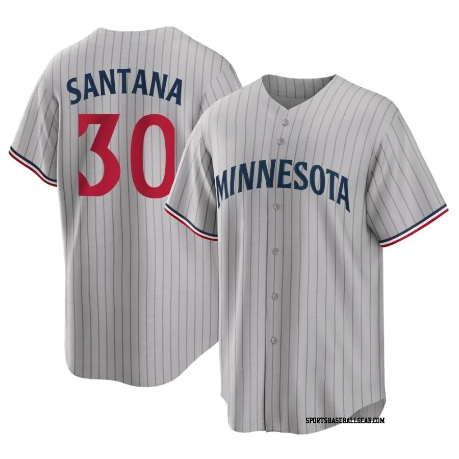 Carlos Santana Youth Minnesota Twins Gray Replica Road Jersey