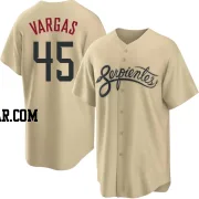 Carlos Vargas Men's Arizona Diamondbacks Gold Replica 2021 City Connect Cool Base Jersey