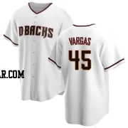 Carlos Vargas Men's Arizona Diamondbacks White Replica Home Jersey