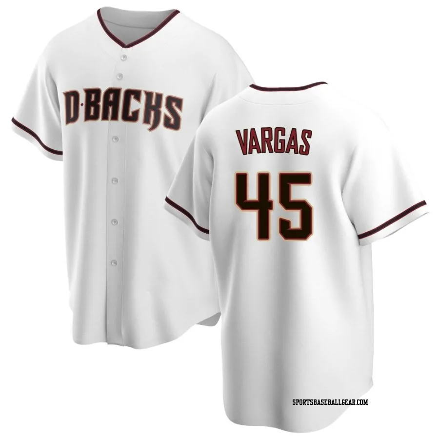 Carlos Vargas Men's Arizona Diamondbacks White Replica Home Jersey