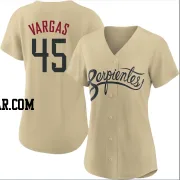 Carlos Vargas Women's Arizona Diamondbacks Gold Authentic 2021 City Connect Cool Base Jersey