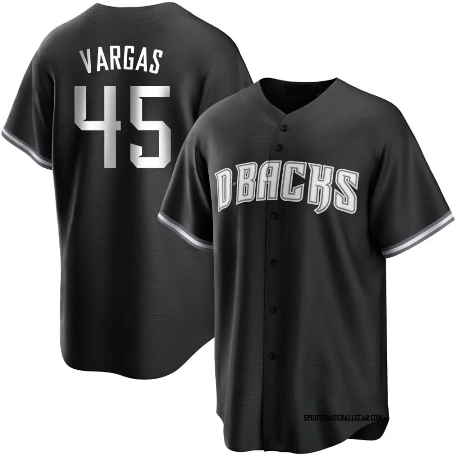 Carlos Vargas Youth Arizona Diamondbacks Black/White Replica Jersey