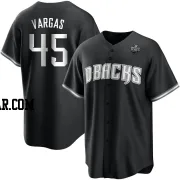 Carlos Vargas Youth Arizona Diamondbacks White Replica Black 2023 World Series Jersey