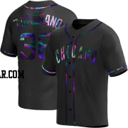 Carlos Zambrano Men's Chicago Cubs Black Holographic Replica Alternate Jersey