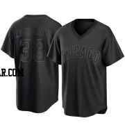 Carlos Zambrano Men's Chicago Cubs Black Replica Pitch Fashion Jersey