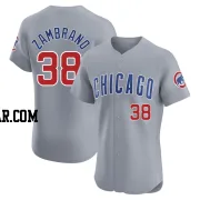 Carlos Zambrano Men's Chicago Cubs Gray Elite Road Jersey