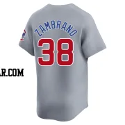 Carlos Zambrano Men's Chicago Cubs Gray Limited Road Jersey