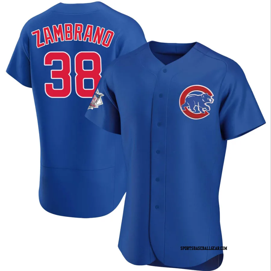 Carlos Zambrano Men's Chicago Cubs Royal Authentic Alternate Jersey