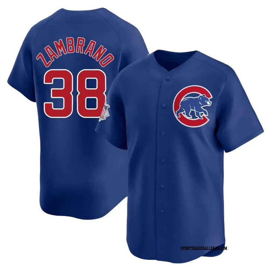 Carlos Zambrano Men's Chicago Cubs Royal Limited Alternate Jersey