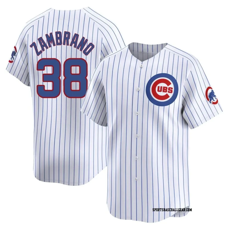 Carlos Zambrano Men's Chicago Cubs White Limited Home Jersey