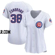 Carlos Zambrano Women's Chicago Cubs White Limited Home Jersey