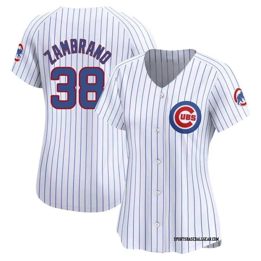 Carlos Zambrano Women's Chicago Cubs White Limited Home Jersey