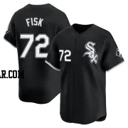 Carlton Fisk Men's Chicago White Sox Black Limited Alternate Jersey