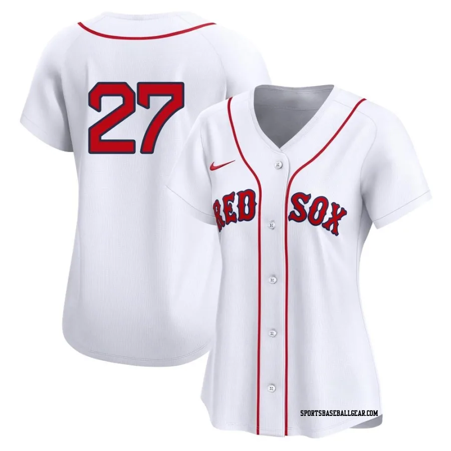 Carlton Fisk Women's Boston Red Sox White Limited 2nd Home Jersey