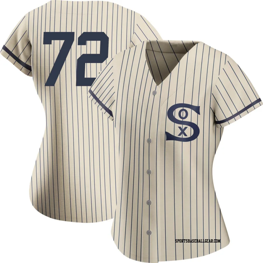 Carlton Fisk Women's Chicago White Sox Cream Authentic 2021 Field of Dreams Jersey