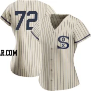 Carlton Fisk Women's Chicago White Sox Cream Replica 2021 Field of Dreams Jersey