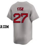 Carlton Fisk Youth Boston Red Sox Gray Limited Away Jersey