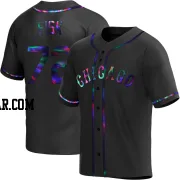 Carlton Fisk Youth Chicago White Sox Black Holographic Replica Alternate Jersey