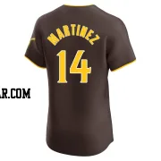 Carmelo Martinez Men's San Diego Padres Brown Elite Road Vapor Premier Jersey