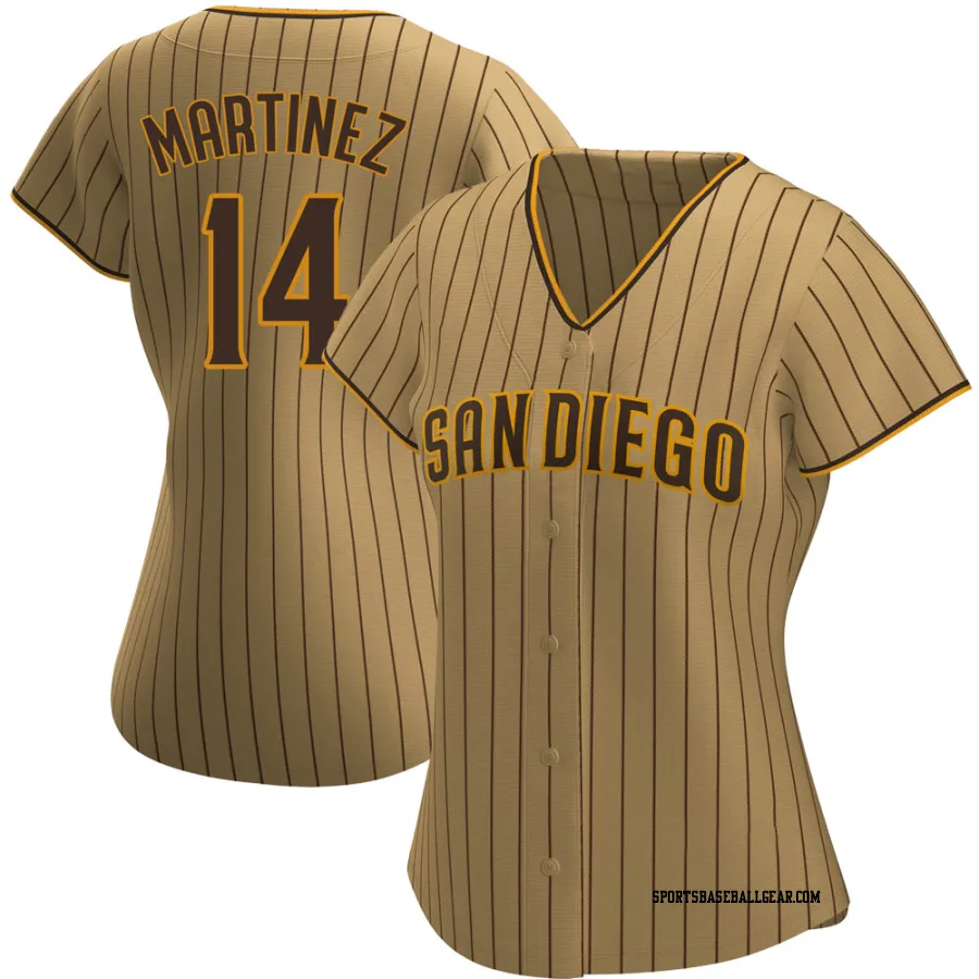 Carmelo Martinez Women's San Diego Padres Tan/Brown Authentic Alternate Jersey