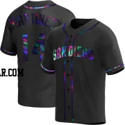 Carmelo Martinez Youth San Diego Padres Black Holographic Replica Alternate Jersey