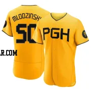 Carmen Mlodzinski Men's Pittsburgh Pirates Gold Authentic 2023 City Connect Jersey