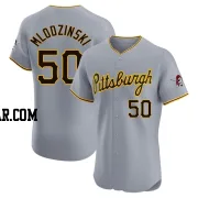 Carmen Mlodzinski Men's Pittsburgh Pirates Gray Elite Road Jersey