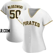 Carmen Mlodzinski Women's Pittsburgh Pirates White Authentic Home Jersey