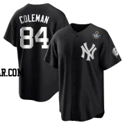 Carson Coleman Men's New York Yankees Black/White Replica 2024 World Series Jersey