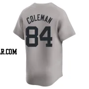 Carson Coleman Men's New York Yankees Gray Limited Away 2024 World Series Jersey