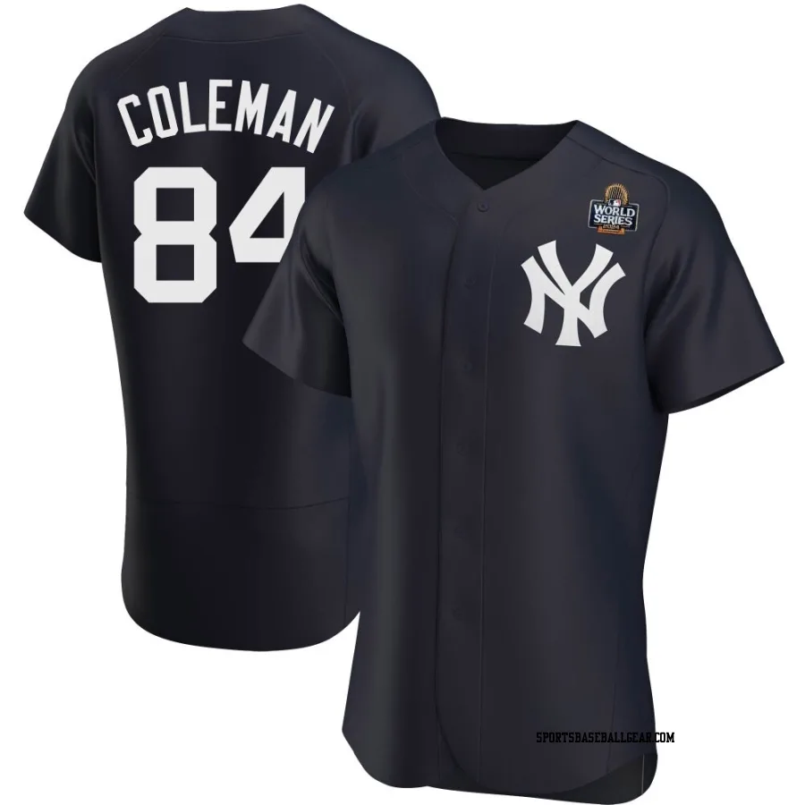 Carson Coleman Men's New York Yankees Navy Authentic Alternate 2024 World Series Jersey