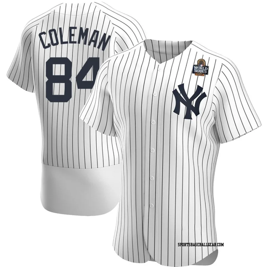 Carson Coleman Men's New York Yankees White Authentic Home 2024 World Series Jersey