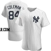 Carson Coleman Men's New York Yankees White Authentic Home Jersey