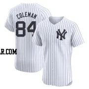 Carson Coleman Men's New York Yankees White Elite Home Jersey