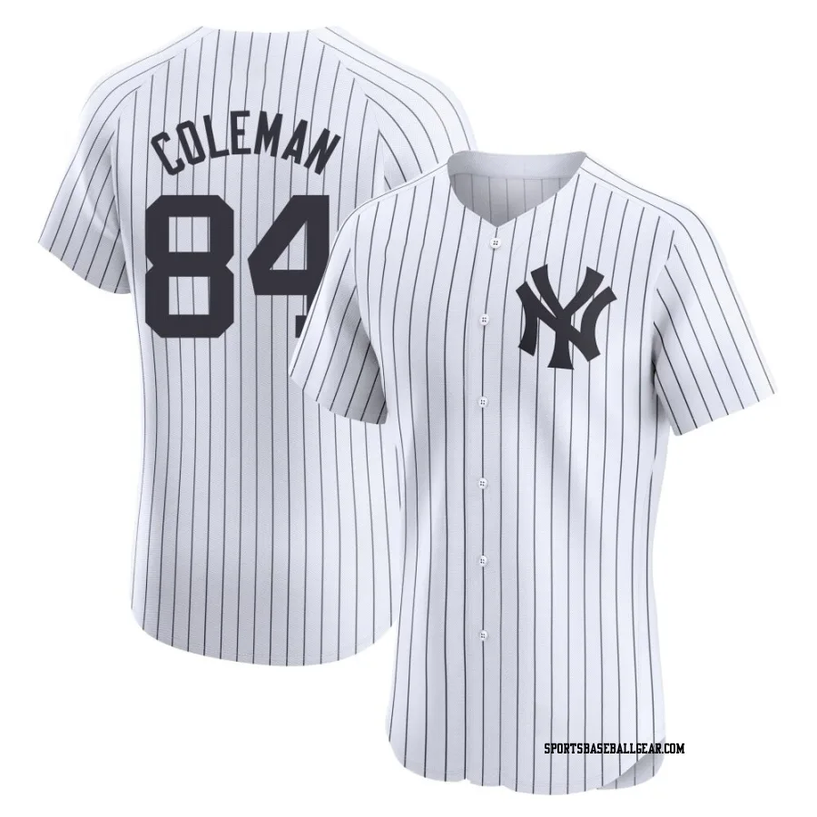 Carson Coleman Men's New York Yankees White Elite Home Jersey