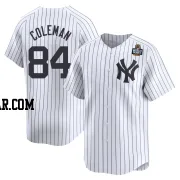 Carson Coleman Men's New York Yankees White Limited Yankee Home 2024 World Series Jersey