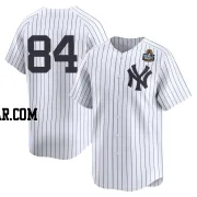 Carson Coleman Men's New York Yankees White Limited Yankee Home 2nd 2024 World Series Jersey