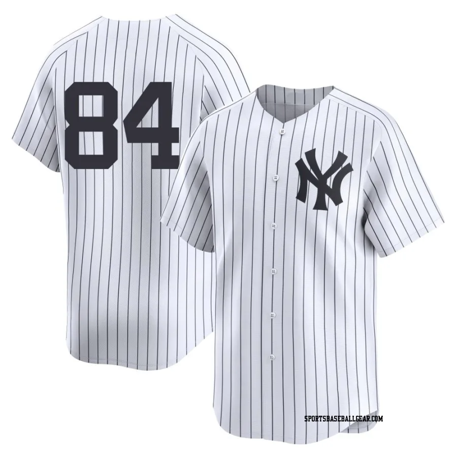 Carson Coleman Men's New York Yankees White Limited Yankee Home 2nd Jersey