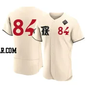 Carson Coleman Men's Texas Rangers Cream Authentic 2023 City Connect 2023 World Series Jersey