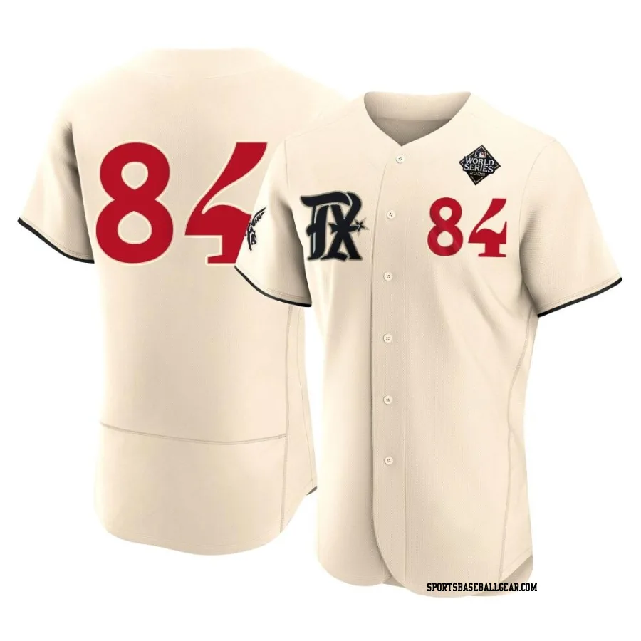 Carson Coleman Men's Texas Rangers Cream Authentic 2023 City Connect 2023 World Series Jersey