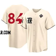 Carson Coleman Men's Texas Rangers Cream Replica 2023 City Connect 2023 World Series Jersey