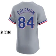 Carson Coleman Men's Texas Rangers Gray Elite Road Jersey