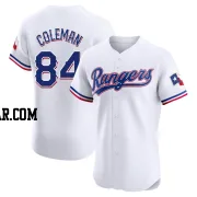 Carson Coleman Men's Texas Rangers White Elite Home Jersey