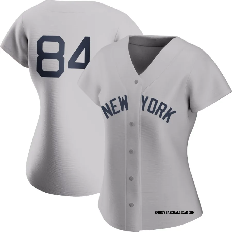 Carson Coleman Women's New York Yankees Gray Authentic 2021 Field of Dreams Jersey